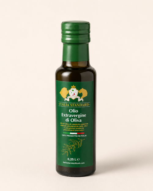 Italia Standard olio EVO vetro 250 ml in studio