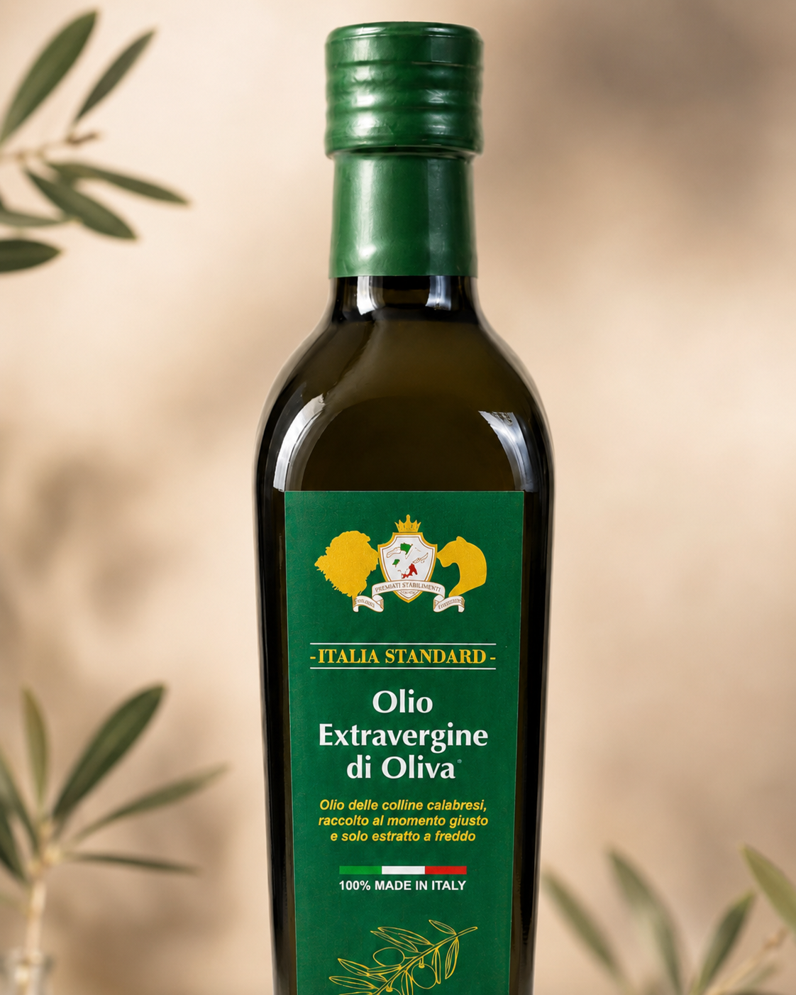 Italia Standard olio EVO vetro classico in studio