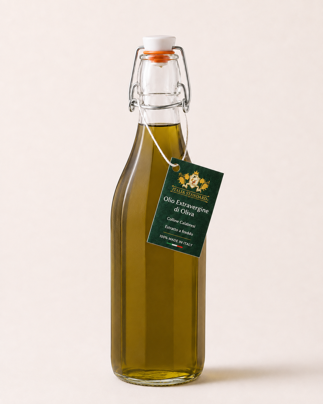 Italia Standard olio EVO 1 litro con cartellino italiano — seconda vista