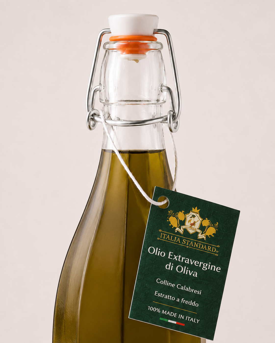 Italia Standard olio EVO 1 litro — dettaglio cartellino italiano